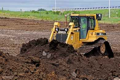 Excavator digging